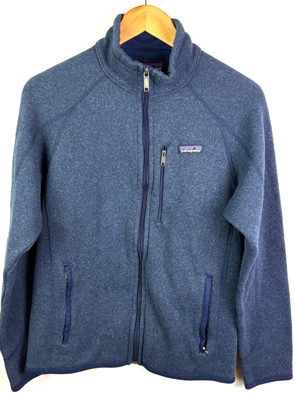 Patagonia Men’s Dark Blue Full-Zip Lightweight Fleece Jacket size S